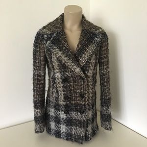 Burberry Chanel style wool blend pea coat!!!